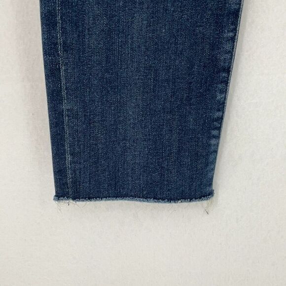 Agolde Blue Denim Dark Wash Whisker Skinny Ankle Jeans Size 28 - Picture 2 of 8